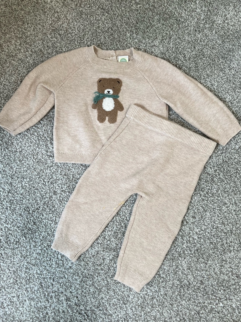 Little Me Bear 2 piece set size 6 months